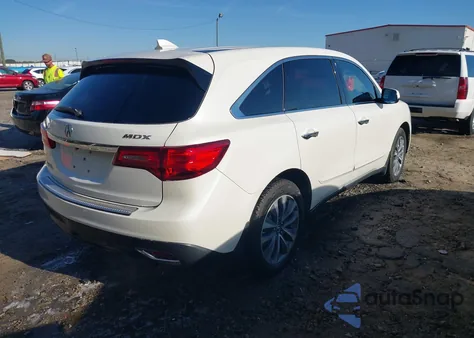 2016 Acura Mdx Technology Acurawatch Plus Packages/Technology Package from USA, damaged, VIN 5FRYD3H46GB005522